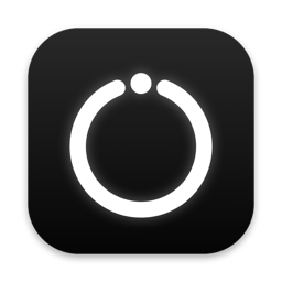 The Halo app icon: a white ring on black.